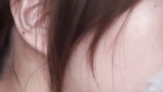 My Japanese slit craves play so I vibrate it for relief