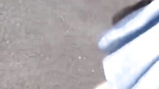 I thrilled the peeper by toying in view of his secret cam