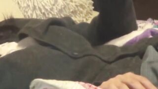 Aroused Asian lady caught on hidden cam fingering hard