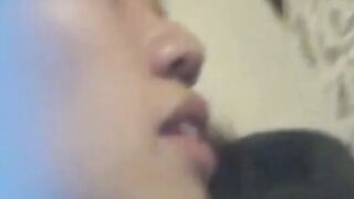 Aroused Asian lady caught on hidden cam fingering hard