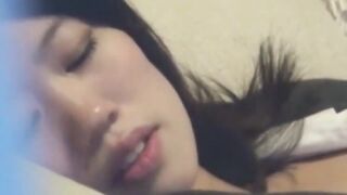 Aroused Asian lady caught on hidden cam fingering hard