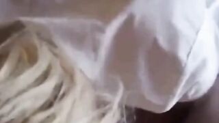 Blonde Amateur in Glasses Blowjob and Titty Fun