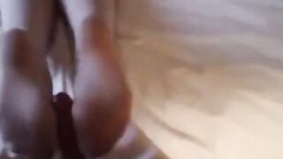 Blonde Amateur in Glasses Blowjob and Titty Fun
