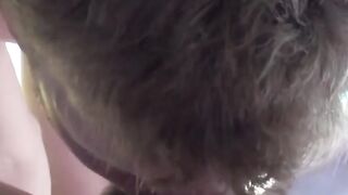 Smooth athletic boy enjoys passionate outdoor blowjob