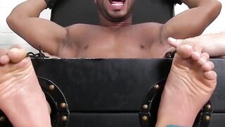 Micah Brandt bound and tickled to trembling bliss