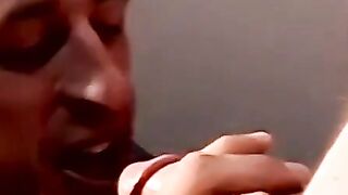 Hung amateur unloads salty jizz in black gays mouth