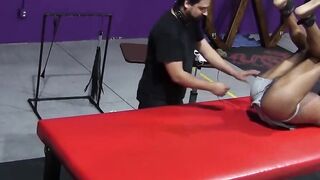 Skinny boy RT gets painful lesson from hunky master