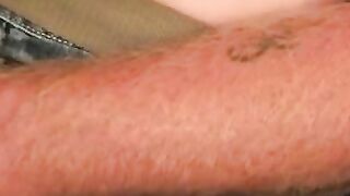 Rough mature guy gets nude and wanks aggressively