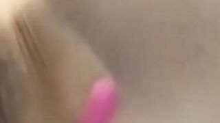 Wet Pantyhose Masturbation With Dildo
