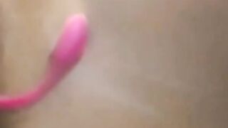 Wet Pantyhose Masturbation With Dildo