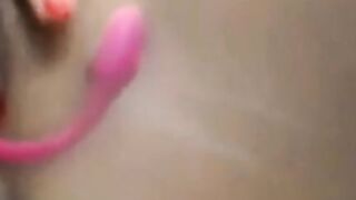 Wet Pantyhose Masturbation With Dildo