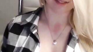Blonde 18-Year-Old Amateur With Big Natural Tits on Webcam
