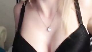 Blonde 18-Year-Old Amateur With Big Natural Tits on Webcam