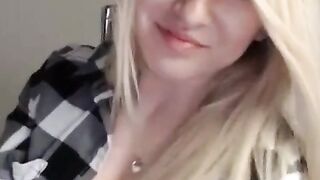 Blonde 18-Year-Old Amateur With Big Natural Tits on Webcam