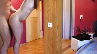 Redhead Mommy Blows and Fucks Friend in Next Room