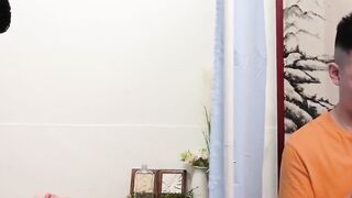 Spa therapist Don gives Yowei more than massage with cock