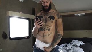 Hairy Matt Muck chokes me during aggressive breeding