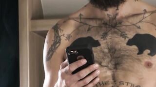 Hairy Matt Muck chokes me during aggressive breeding