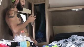 Hairy Matt Muck chokes me during aggressive breeding