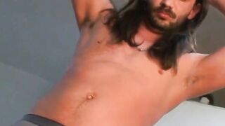 RealAltGuys.com - Cute long haired alt amateur moans during intense jerk off