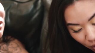 Stepmom Romi Rain devours Asian Kimmy Kimm's sweet pussy