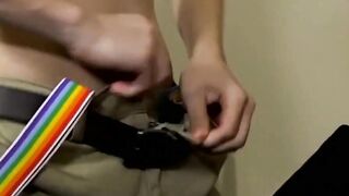 RawTwinkys.com - Bespectacled twink creampied after a hardcore bareback pounding sess