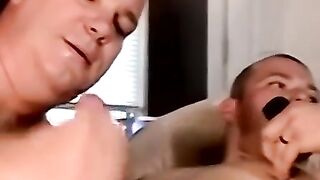 Tatted jock pumps fat cock till satisfying eruption
