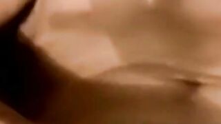 Skinny amateur strokes lubed dick till cum geyser