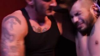 Ricky Sins grabs Draven Torres cock and balls brutally