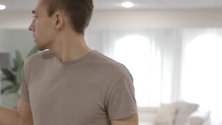 MILF stepmom let stepsons TS GF fuck her asshole