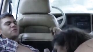 Lea: Amateur Creampie and Cum Swallow in the Car