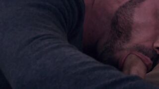 Bearded studs waste no time drilling each other's holes