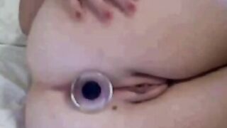 Butt Plug Orgasm on Webcam