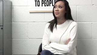 Beautiful Madi Laine sucks cock on her knees