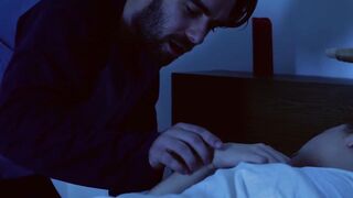 Stepmom fucked by stepson while hubby sleeps nearby