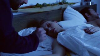 Stepmom fucked by stepson while hubby sleeps nearby