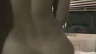 Black Girl and White Guy on Webcam