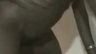 Black Girl and White Guy on Webcam