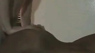 Black Girl and White Guy on Webcam