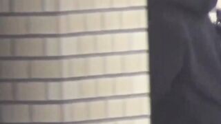 See secret lens catch cute Asian woman squatting to pee
