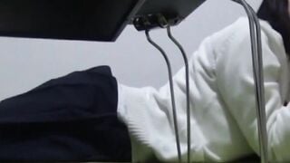 Voyeur adored watching Japanese babe stroke her wet pussy