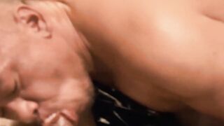 Daddy Shusaku and Kenchi use oil for massage and raw breeding