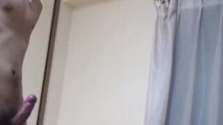 Japanese takes brutal anal before cum covers his face