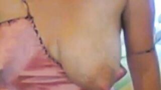 Big-Titted Amateur MILF Plays with Her Nipples on Webcam
