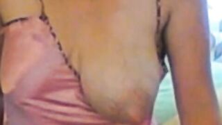 Big-Titted Amateur MILF Plays with Her Nipples on Webcam