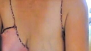 Big-Titted Amateur MILF Plays with Her Nipples on Webcam