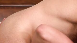 MaleIcons.com - Mature daddy's kinky threesome, spitroasting a gay twink with his cut