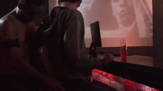 Smooth twink blows fat daddy dick then takes it raw