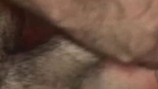Slim twink sucks mature daddies cock then gets bred