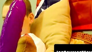 Ginger amateur fingers hole while jerking small dick